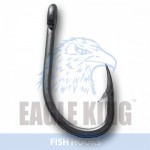 Forged crooked ultrasteel hook with short shank
