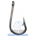 Eyed hook with long shank. It is appropriated for swordfish fishing