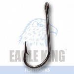 Crooked hook with eye and long shank